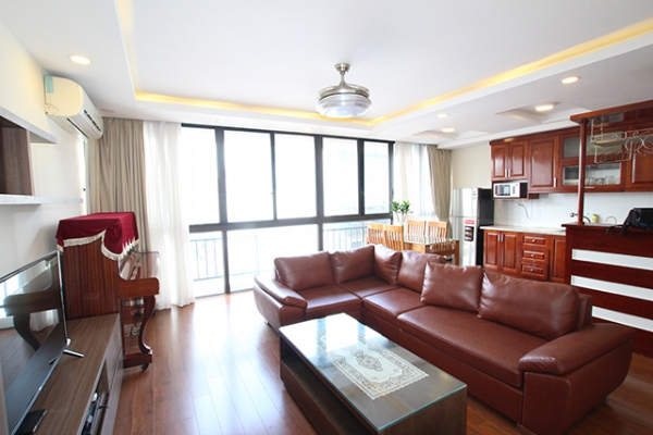 Green View Spacious One Bedroom Apartment Rental in Yen Phu Area, Tay Ho