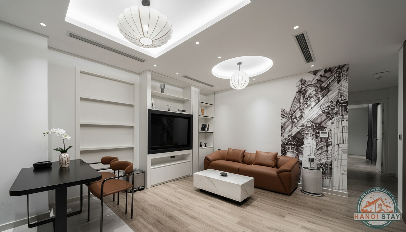 Elegant 2-Bedroom, 2-Bathroom Apartment for Rent in Han Thuyen Pham Dinh Ho Hai Ba Trưng District, Hanoi 1