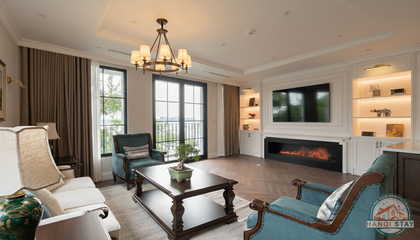 🌟 FOR RENT: LUXURY 4-BEDROOM APARTMENT - WEST LAKE VIEW - VE HO STREET, TAY HO, HANOI 🌟 1