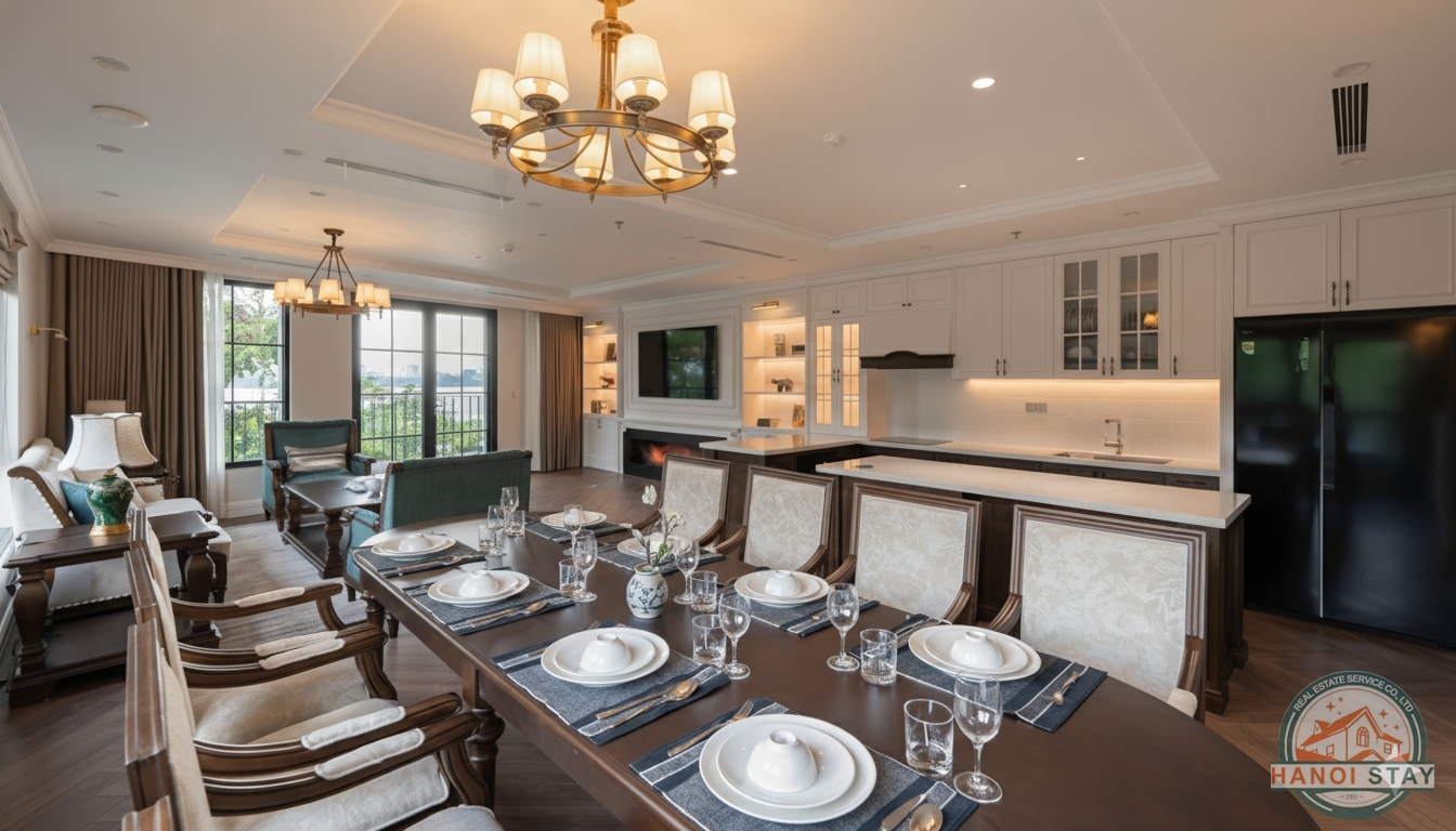 🌟 FOR RENT: LUXURY 4-BEDROOM APARTMENT - WEST LAKE VIEW - VE HO STREET, TAY HO, HANOI 🌟 7