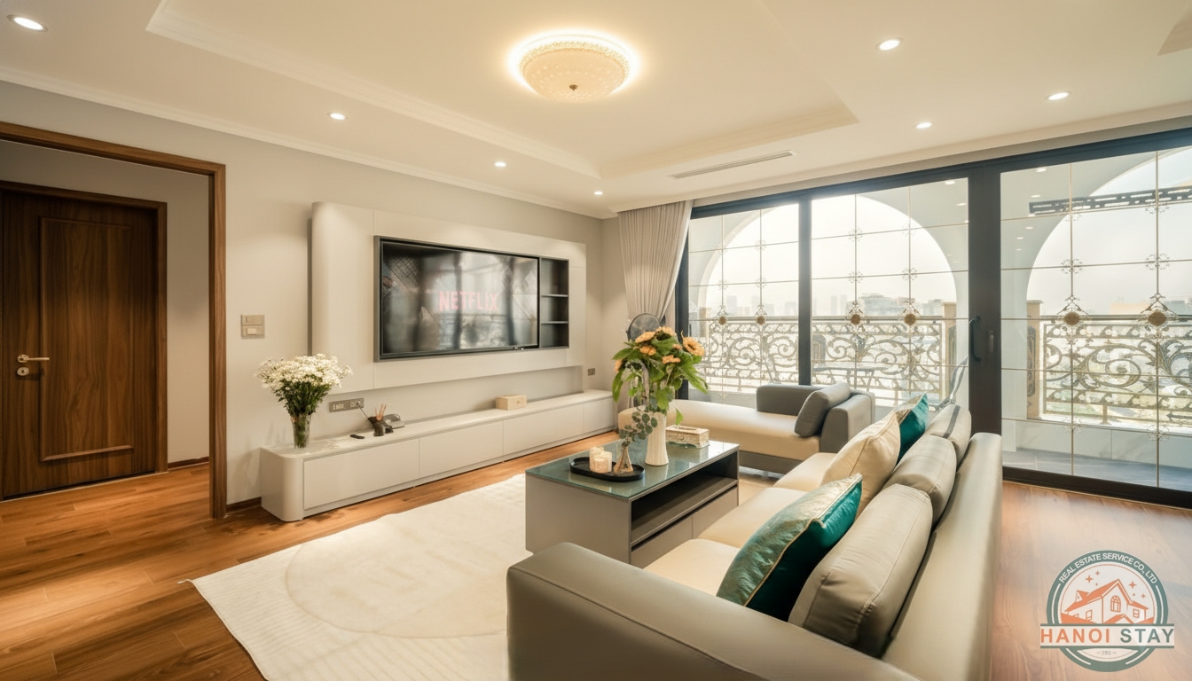 Luxurious and spacious 4 bedroom apartment for rent in West lake 2