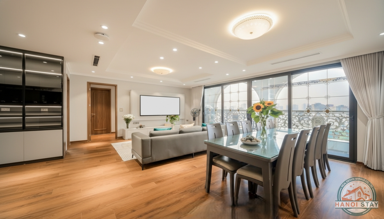 Luxurious and spacious 4 bedroom apartment for rent in West lake 3