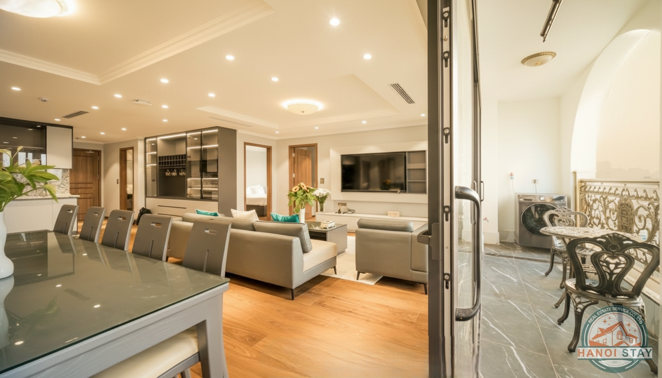 Luxurious and spacious 4 bedroom apartment for rent in West lake 4