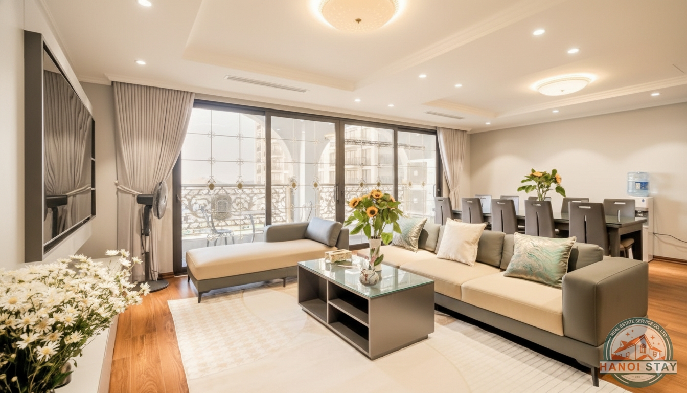 Luxurious and spacious 4 bedroom apartment for rent in West lake 10