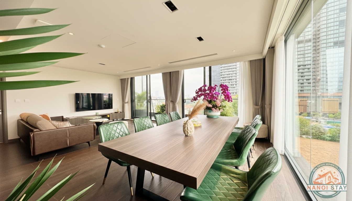 ELEGANT 3-BEDROOM LAKE VIEW APARTMENT ON TAY HO STREET, TAY HO 3