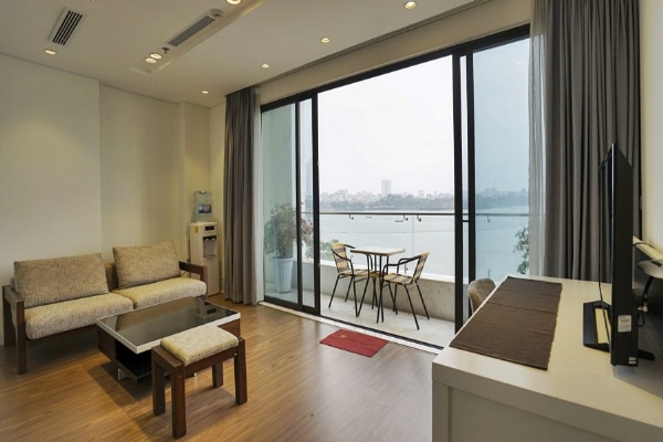 Lake View 01 BR Apartment Rental in Yen Phu Area, Tay Ho