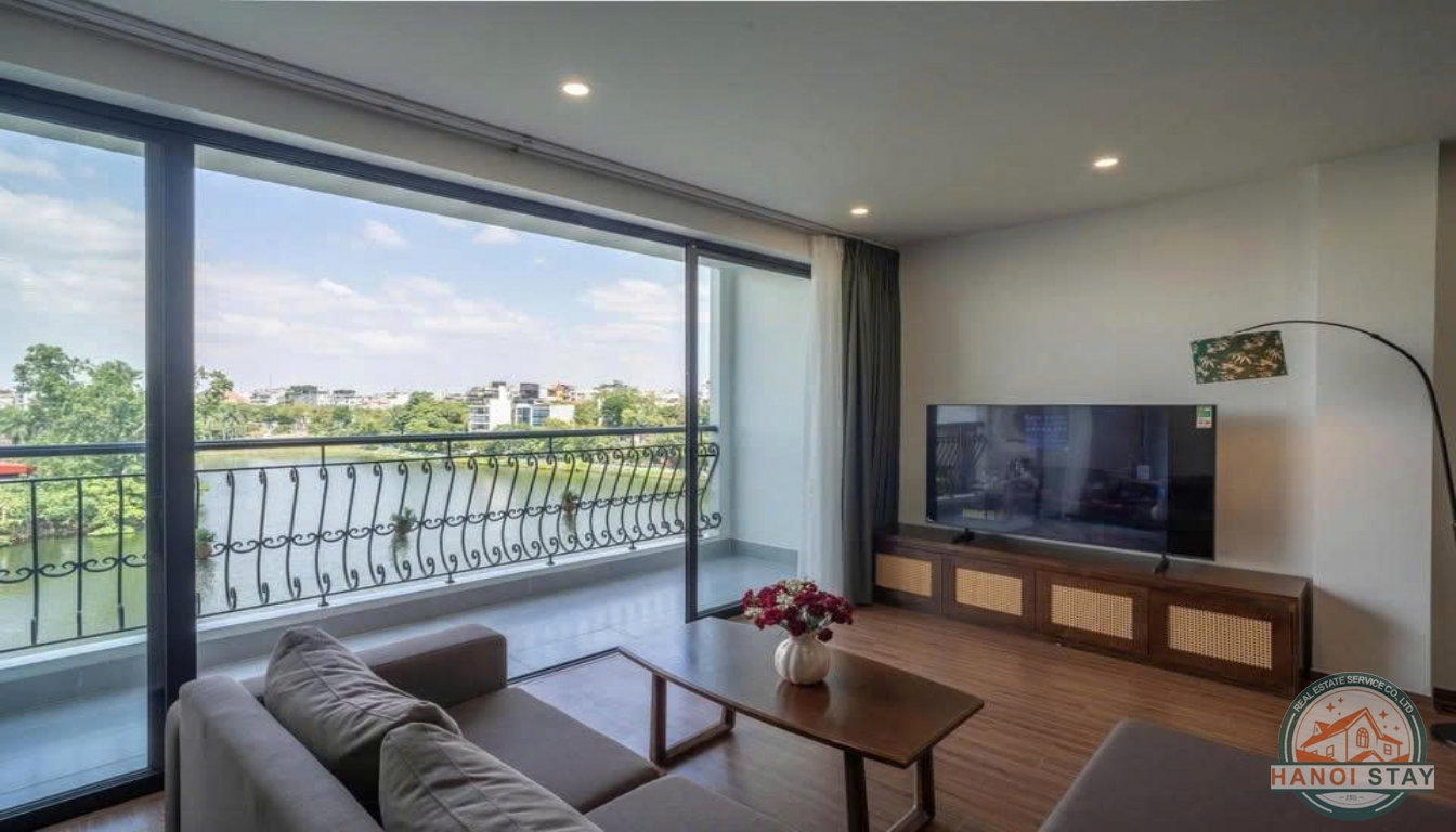 Lake View 02 BR Apartment for Rent in Yen Phu Area, Tay Ho 11