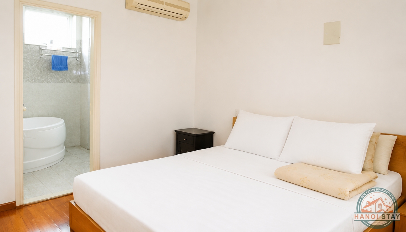 Lake View 02 BR Apartment for rent near Lotte Center, Ba dinh 1