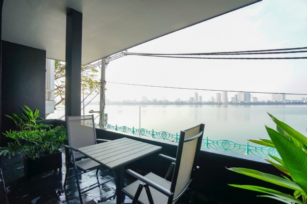 Lake View 03 BR Apartment for Rent in Tay Ho – 169sqm with Balcony