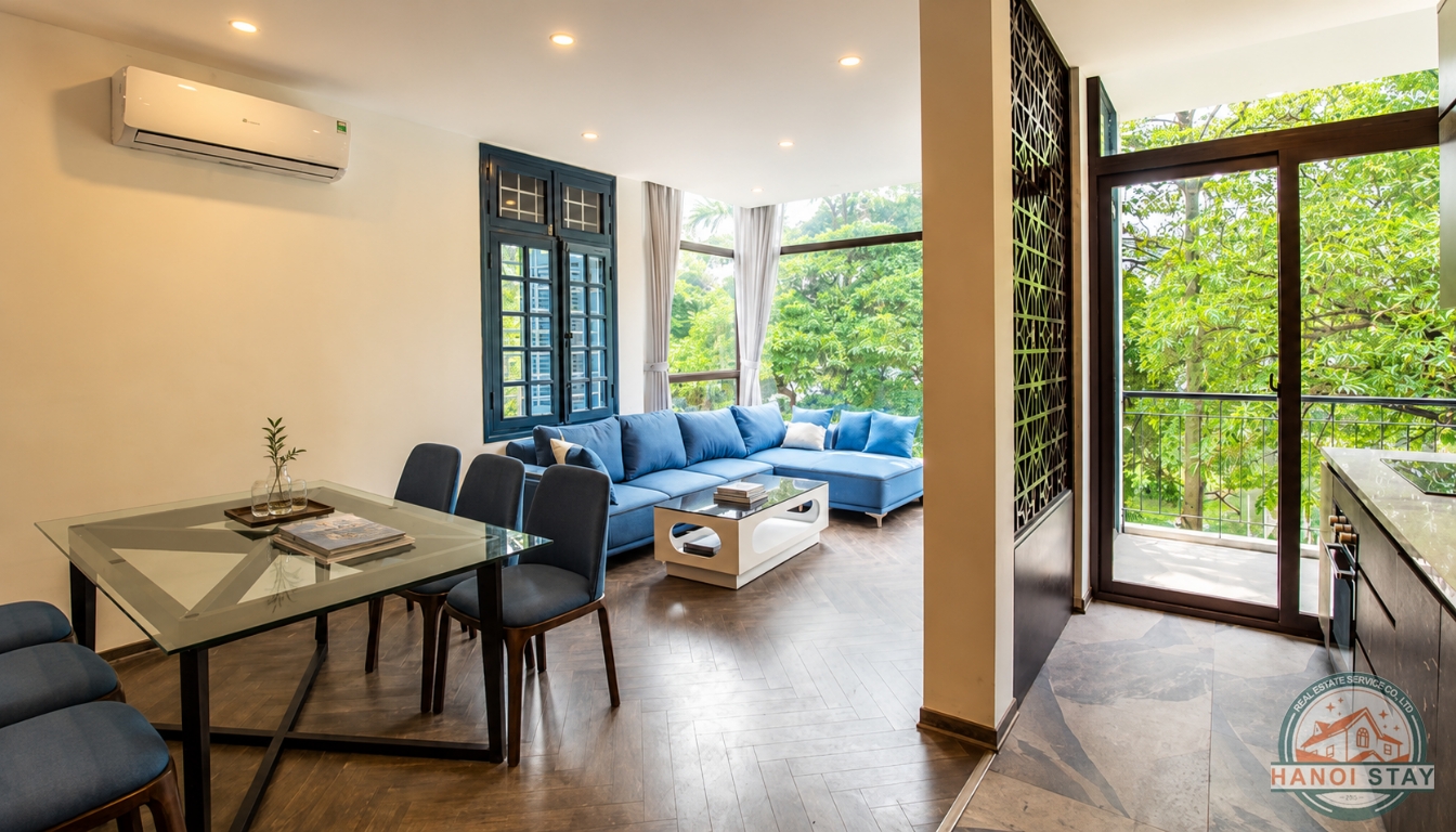 LAKE VIEW 2 Bedroom apartment for rent in Tu Hoa Area, Tay Ho 3