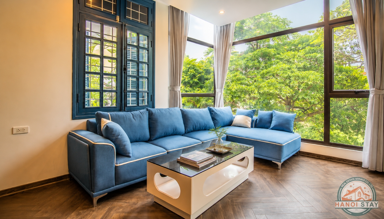 LAKE VIEW 2 Bedroom apartment for rent in Tu Hoa Area, Tay Ho 3