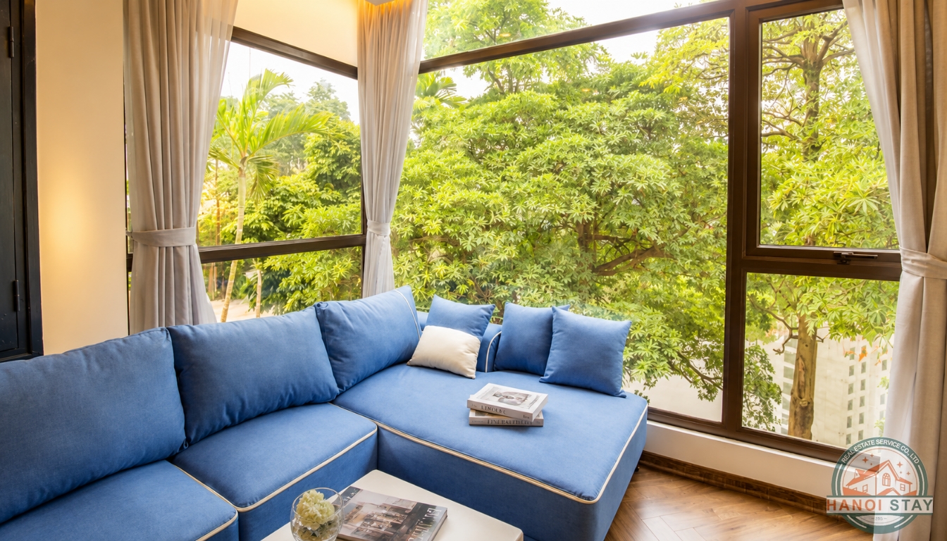 LAKE VIEW 2 Bedroom apartment for rent in Tu Hoa Area, Tay Ho 4