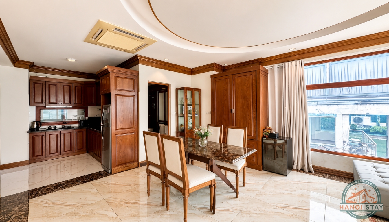 Lake View Apartment for Rent in Tay Ho with A Big Balcony 6