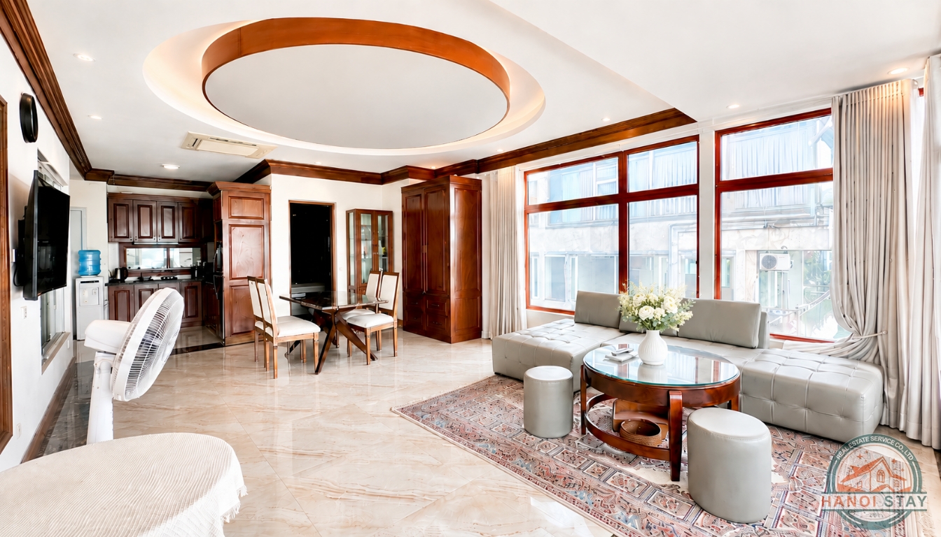 Lake View Apartment for Rent in Tay Ho with A Big Balcony 7