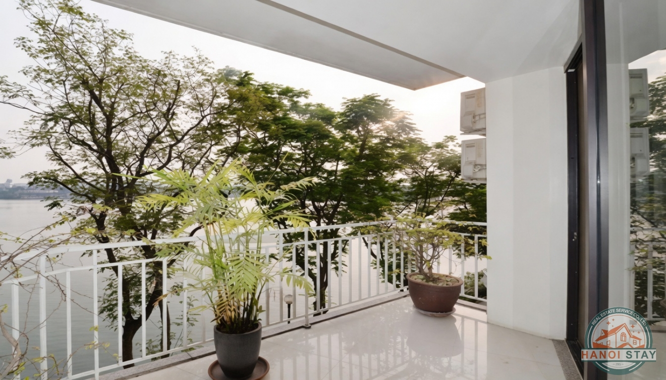 Lake View Apartment for rent in Truc Bach Area, Ba Dinh 2