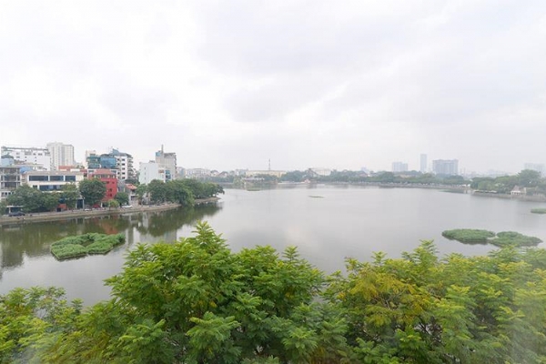 Lake View Modern Two Bedroom Apartment For Rent in Truc Bach Area, Ba Dinh