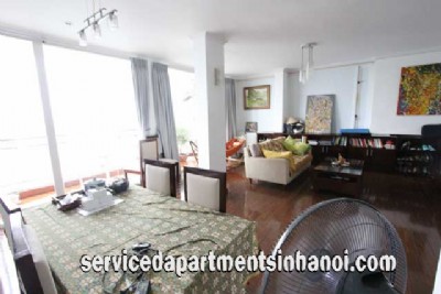 Lake View Two Bedroom Apartment For rent in Xuan Dieu str, Tay Ho, Big Balcony