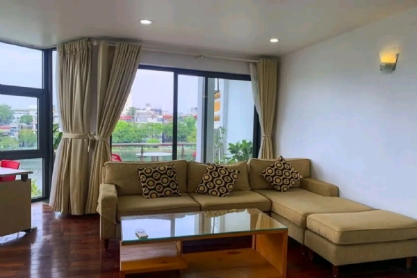 Live in Style: Lake View Apartment for Rent in Exclusive Yen Phu, Tay Ho