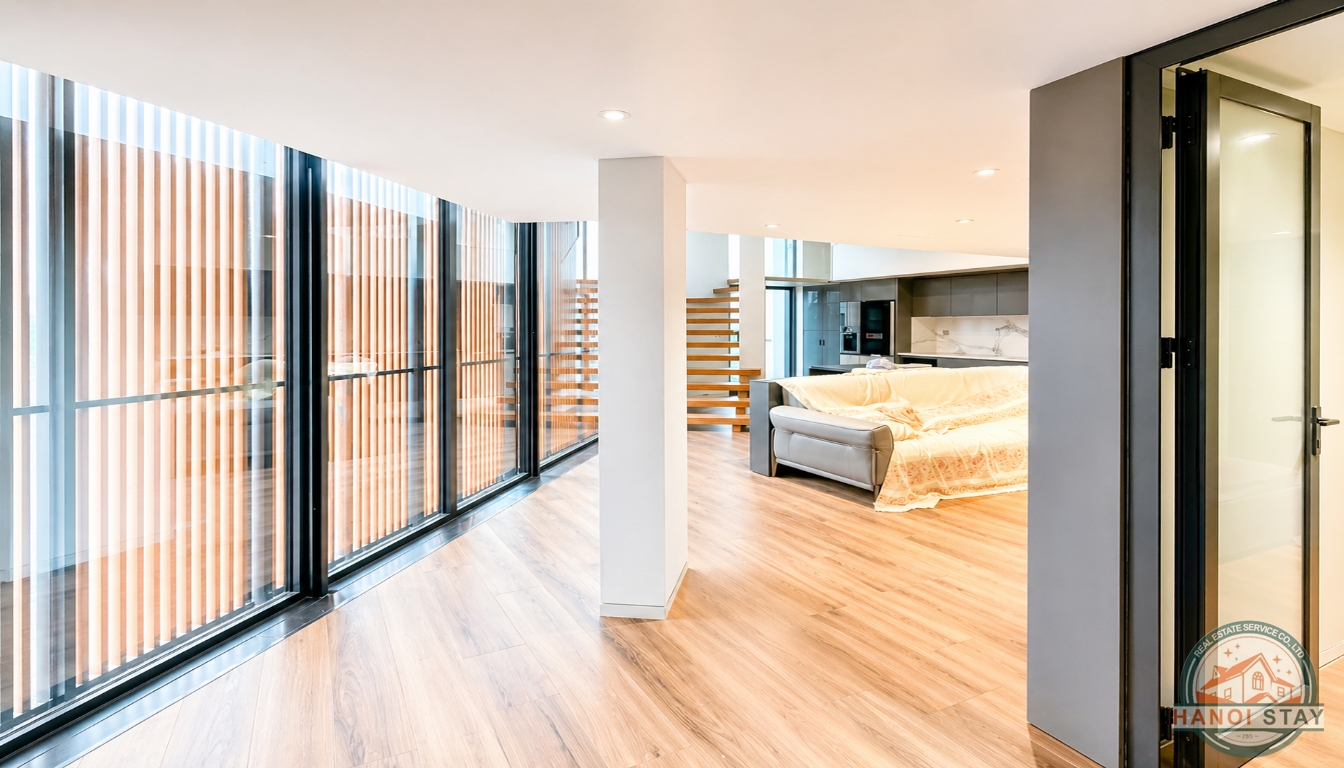 LUXURY DUPLEX 02 BR APARTMENT FOR RENT IN LONG BIEN, NOT FAR FROM VINHOMES RIVERSIDE 6
