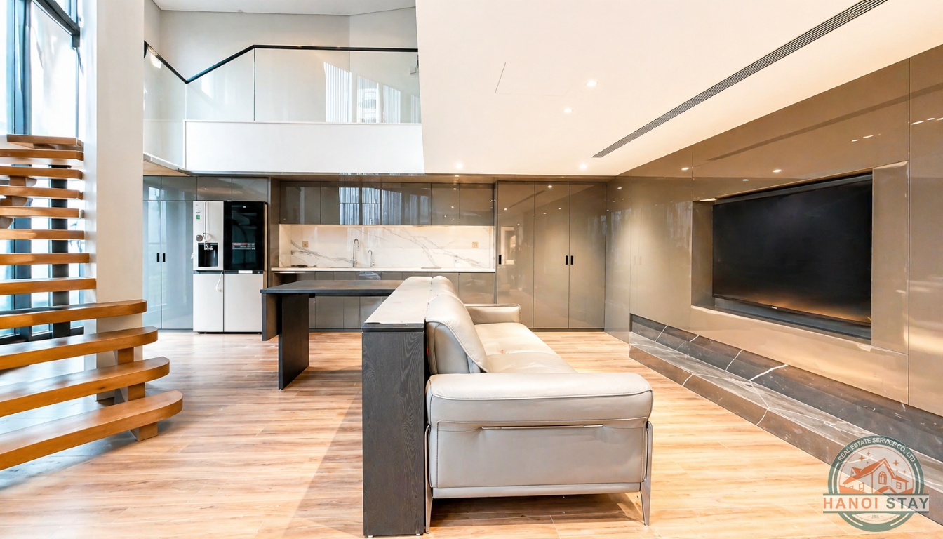 LUXURY DUPLEX 02 BR APARTMENT FOR RENT IN LONG BIEN, NOT FAR FROM VINHOMES RIVERSIDE 8