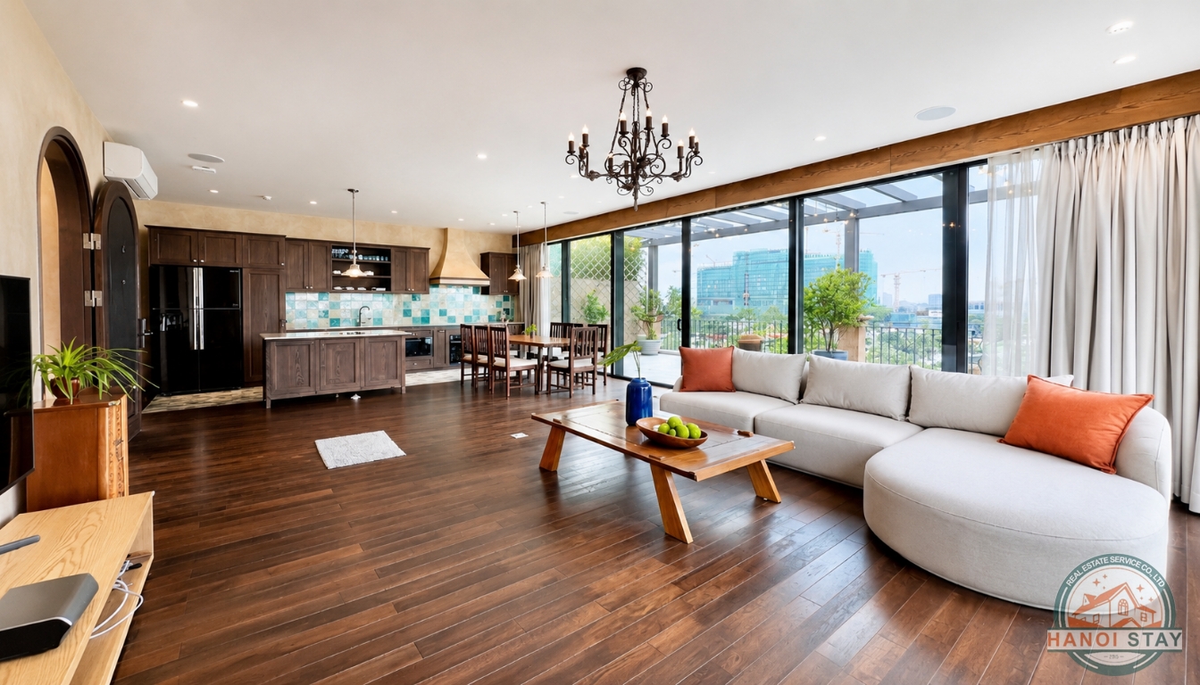LUXURY DUPLEX APARTMENT FOR RENT IN QUANG KHANH, TAY HO WITH STUNNING LAKE VIEW 8