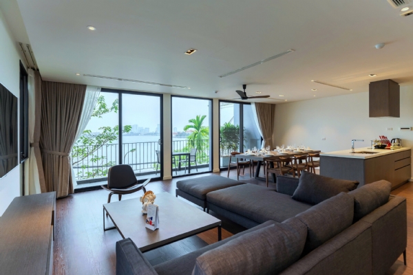 Luxury Lake View 4-Bedroom Apartment for Rent in Tay Ho