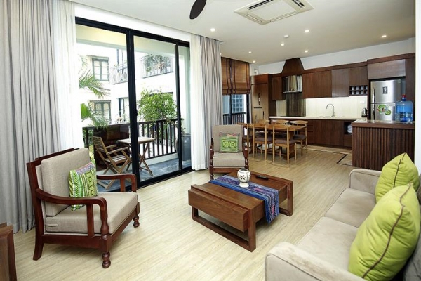 Brand New Three Bedroom Apartment Rental in Xuan Dieu str, Tay Ho