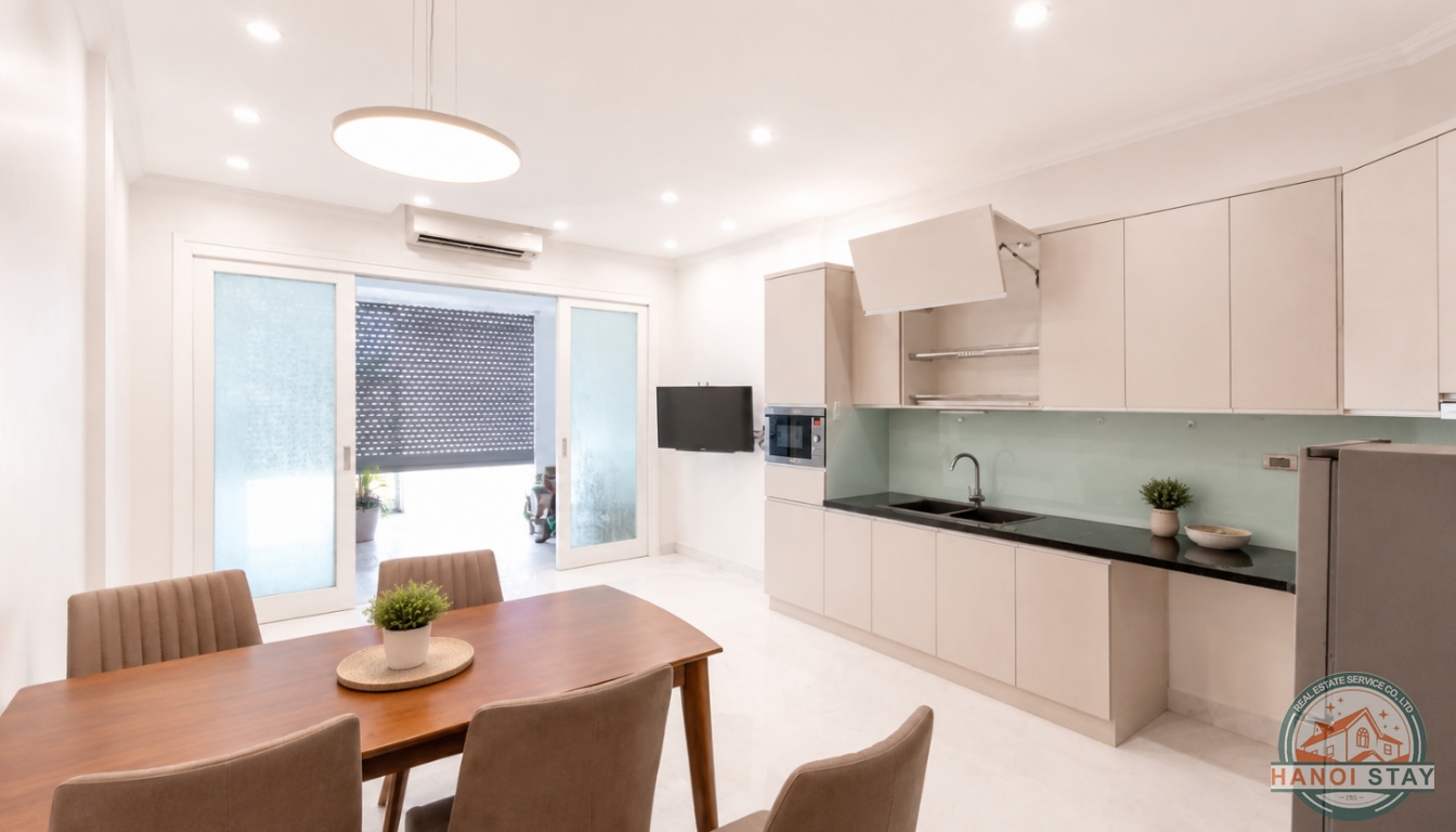 Modern 3BR House for Rent in Doi Can, Ba Dinh with Private Terrace 4