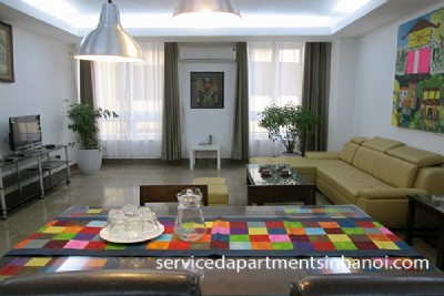 Modern and brand new two bedroom apartment for rent in Ba Dinh near Giang Vo street