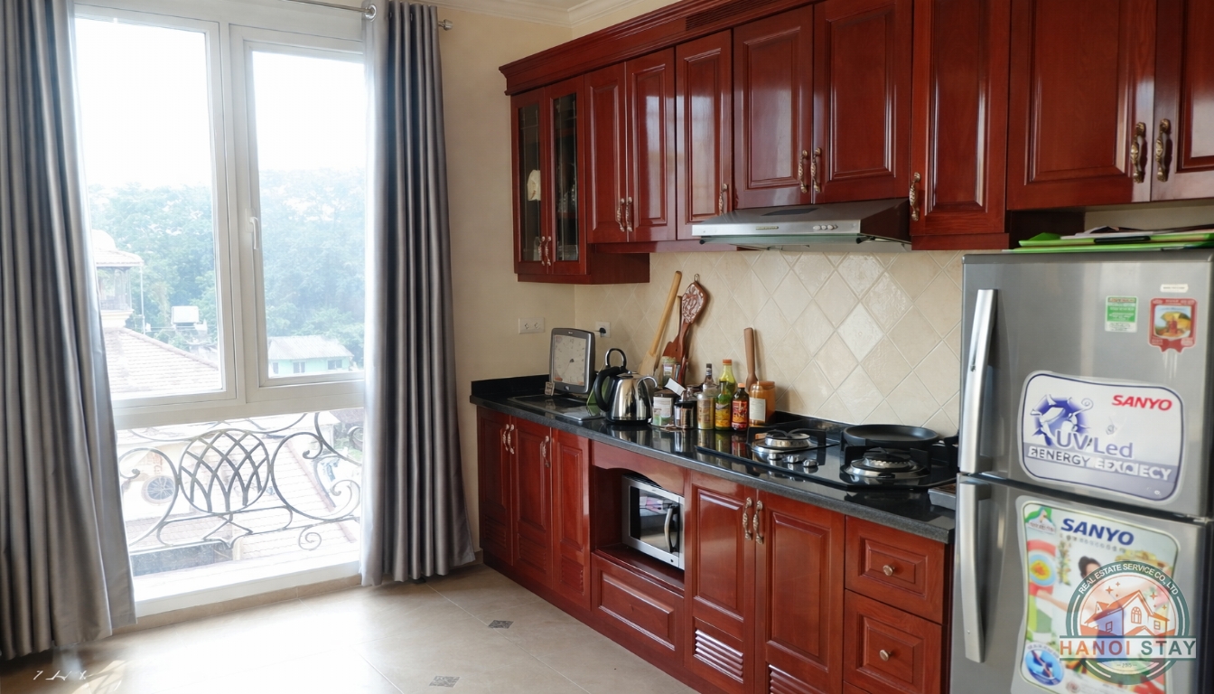 Modern one Bedroom Apartment Rental in Buoi str, Ba Dinh, Good Price 5