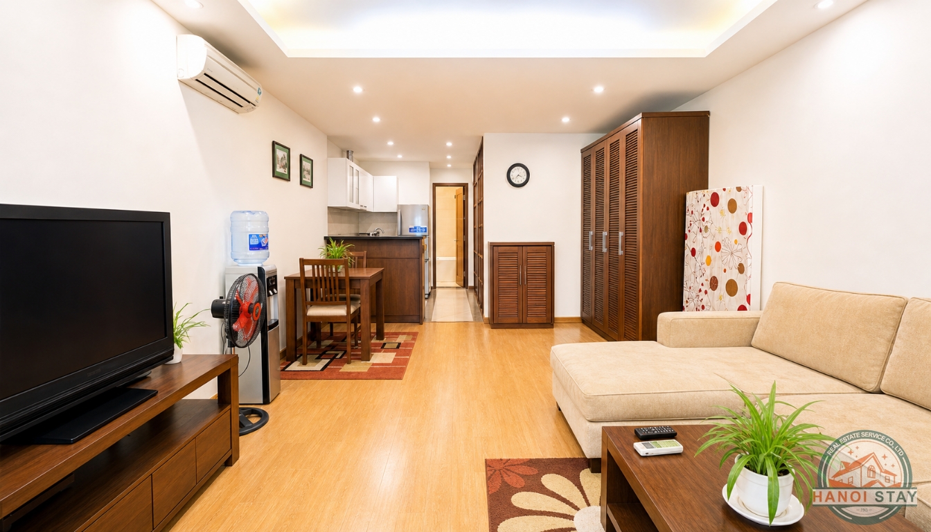NGOC KHANH LAKE VIEW APARTMENT FOR RENT IN BA DINH, NEAR LOTTE CENTER 1