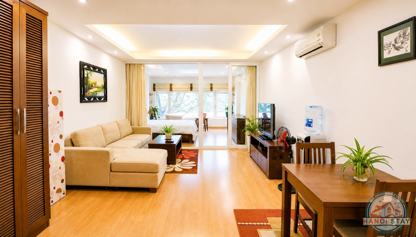 NGOC KHANH LAKE VIEW APARTMENT FOR RENT IN BA DINH, NEAR LOTTE CENTER 3