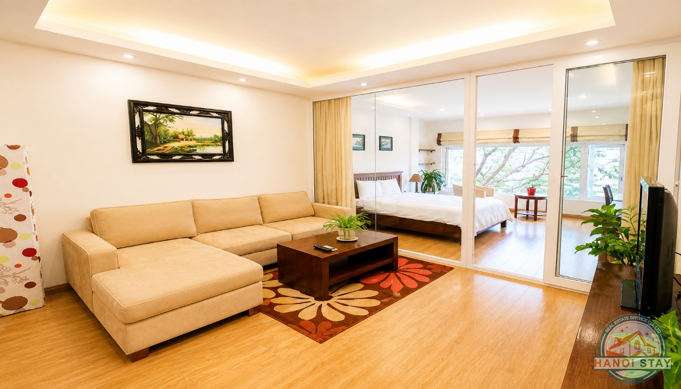 NGOC KHANH LAKE VIEW APARTMENT FOR RENT IN BA DINH, NEAR LOTTE CENTER 7