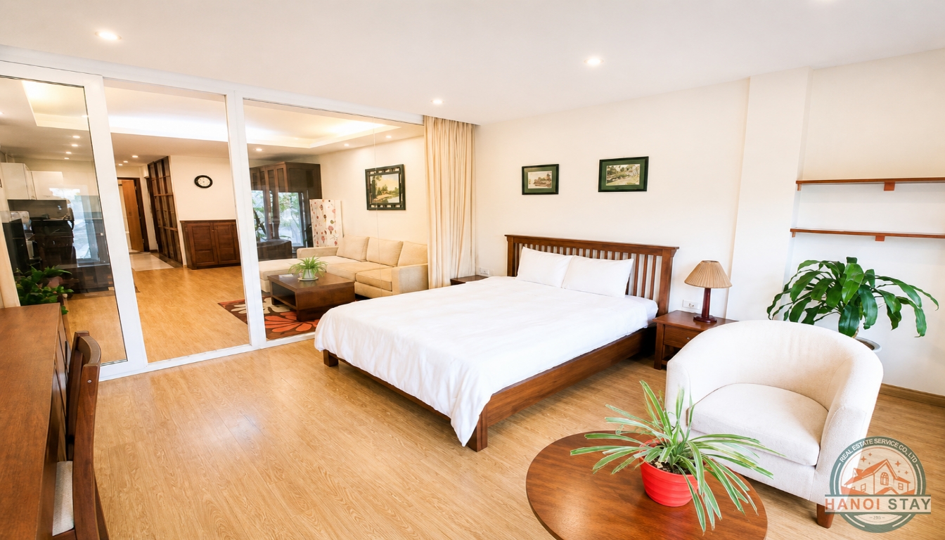 NGOC KHANH LAKE VIEW APARTMENT FOR RENT IN BA DINH, NEAR LOTTE CENTER 10