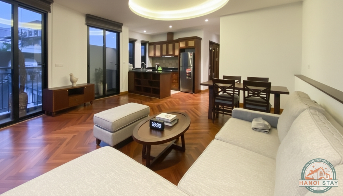 Nice 2 BEDROOM APARTMENT FOR RENT IN QUANG KHANH AREA, TAY HO 1