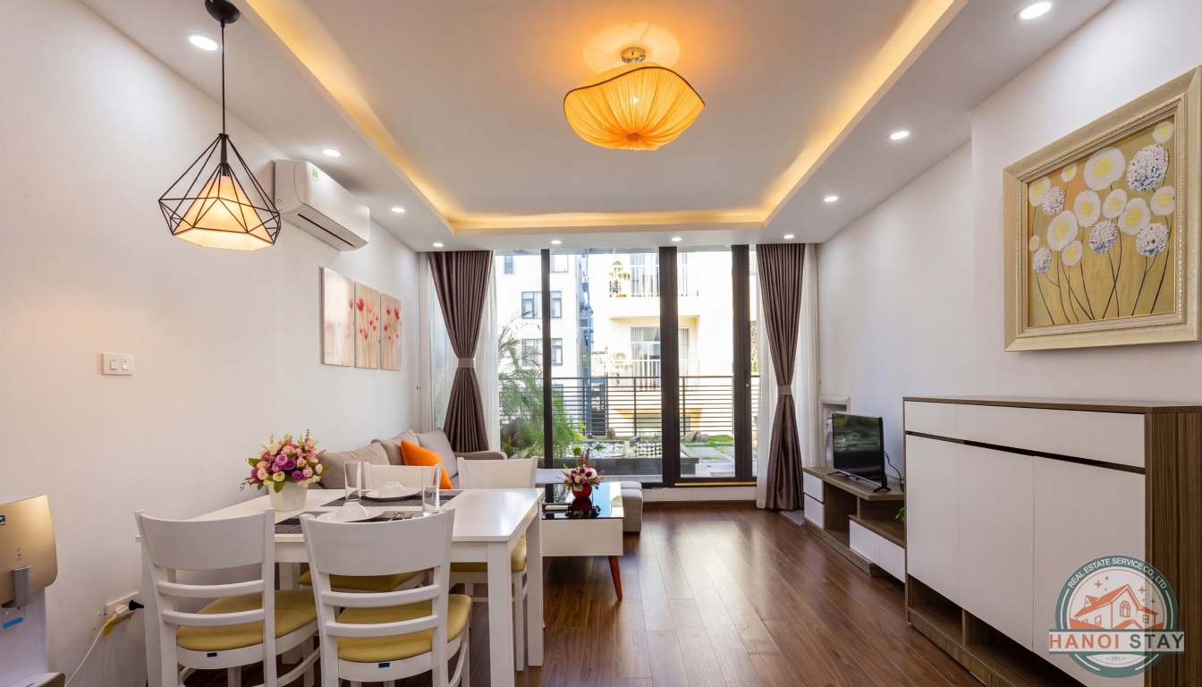 Nice & Big Balcony 1BR Apartment for Rent near Lotte Center, Ba Dinh 2