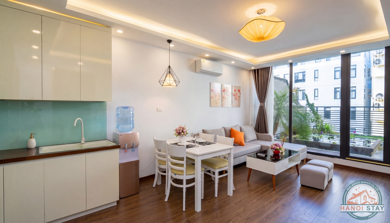 Nice & Big Balcony 1BR Apartment for Rent near Lotte Center, Ba Dinh 1
