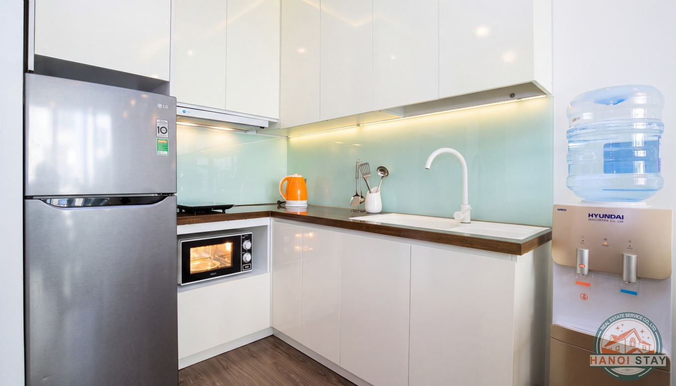 Nice & Big Balcony 1BR Apartment for Rent near Lotte Center, Ba Dinh 2