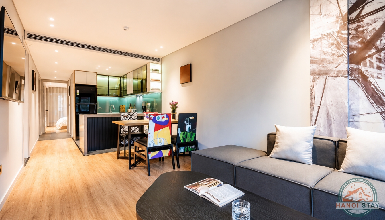 Open view & Lake view, full of light 2BR apartment Rental in Truc Bach Area, Ba Dinh 2