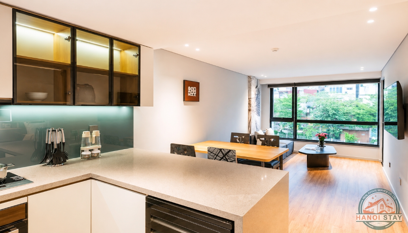 Open view & Lake view, full of light 2BR apartment Rental in Truc Bach Area, Ba Dinh 3