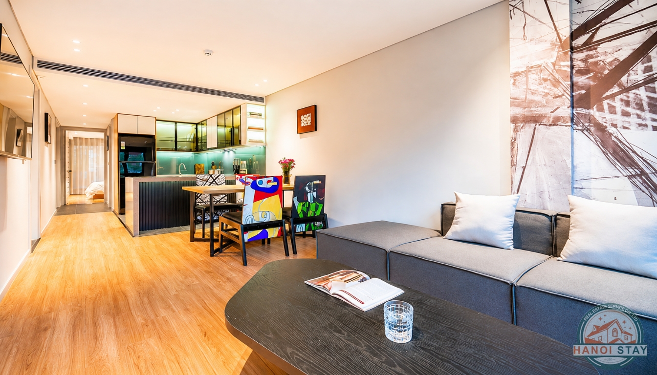 Open view & Lake view, full of light 2BR apartment Rental in Truc Bach Area, Ba Dinh 7