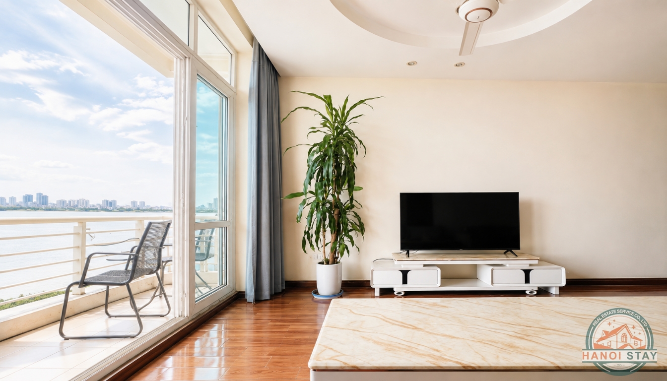 Panorama Lake view Apartment For Rent in Yen Hoa Street, Tay Ho, Great Location 3