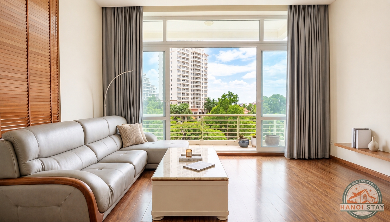 Panorama Lake view Apartment For Rent in Yen Hoa Street, Tay Ho, Great Location 3