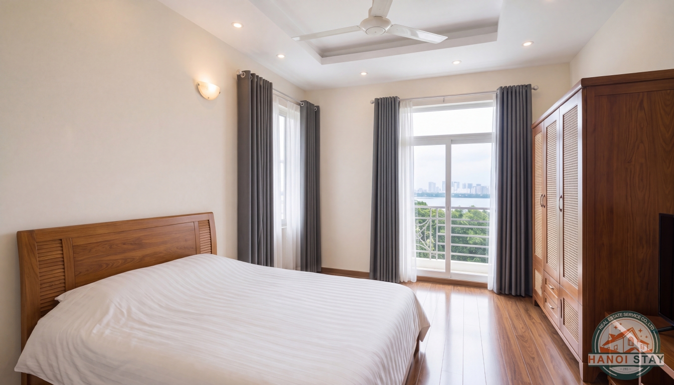 Panorama Lake view Apartment For Rent in Yen Hoa Street, Tay Ho, Great Location 1