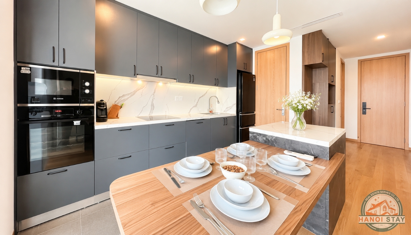 Premier Apartment for rent in Xuan Dieu str, Tay Ho, Big Balcony & Very Nice Furniture 8