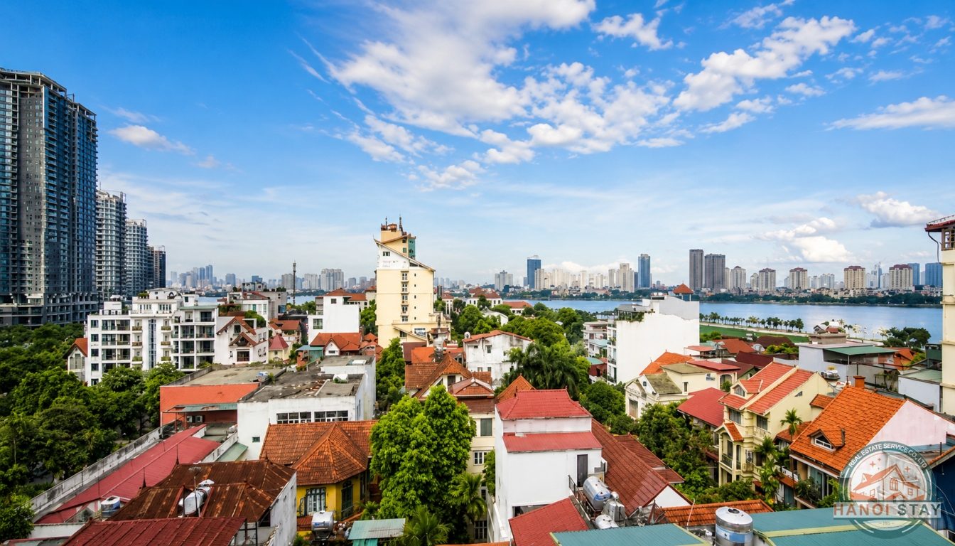 Sleek & Stylish: 3-Bedroom Apartment for Rent in To Ngoc Van with Green Views 5