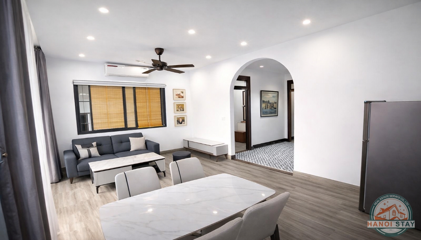 Spacious and Serene Living Modern 02 BR Apartment Rental in Ba Dinh, Budget Price 2