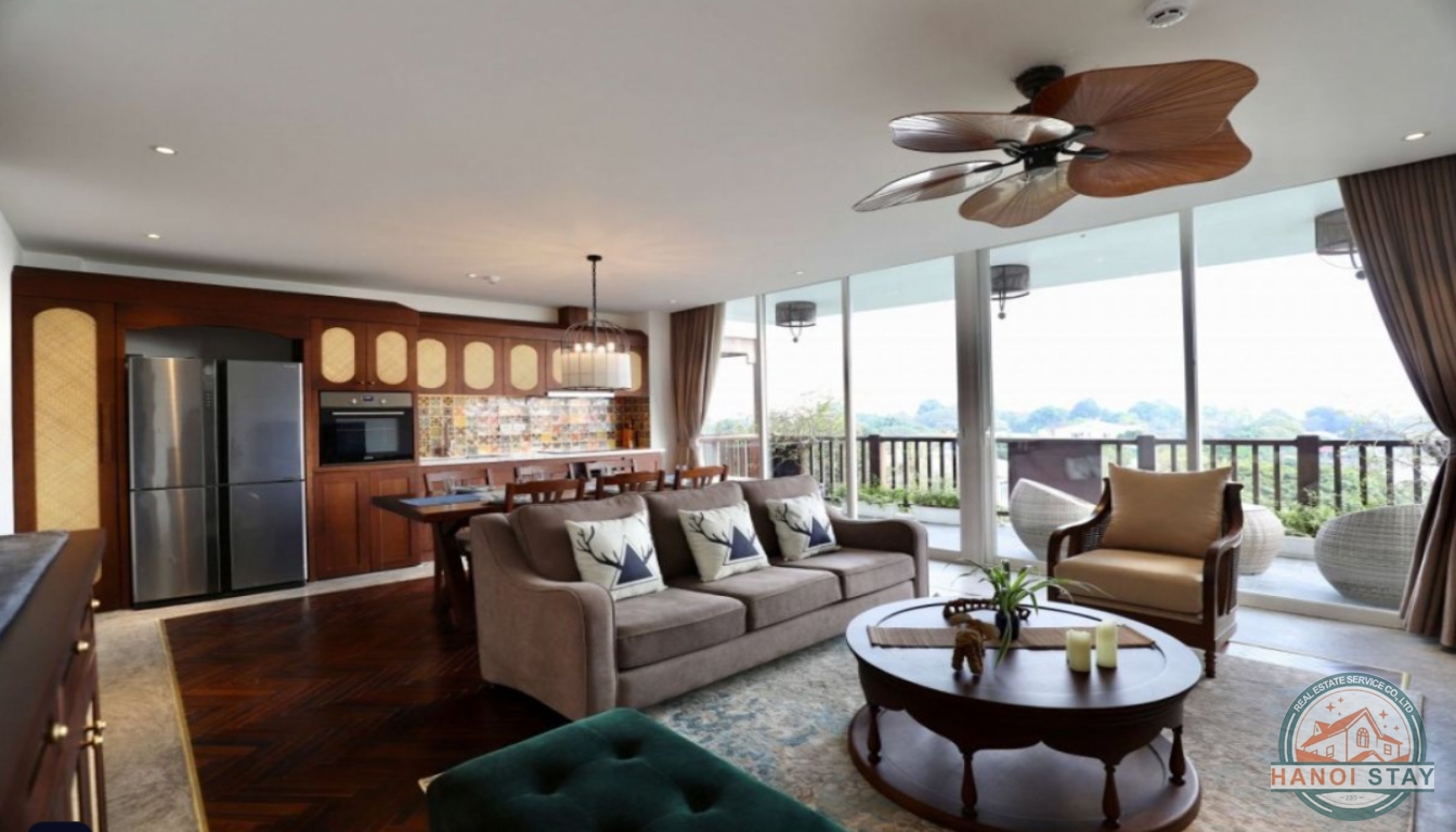 Spacious & Beautiful 3 bedroom APARTMENT for rent in QUANG KHANH, TAY HO 2