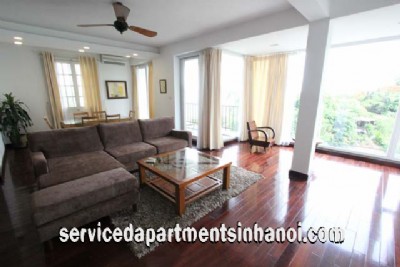 Spacious Lake View Two Bedroom Apartment Rental in Xom Chua Area, Tay Ho