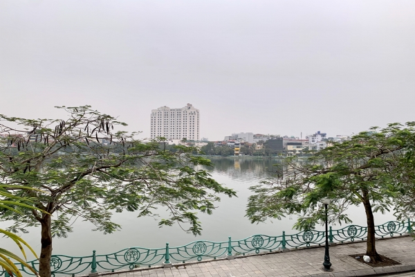 Spacious Three Bedroom Apartment Rental In Dang Thai Mai Str, Lakeview from Balcony